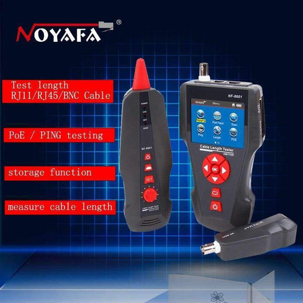 Planet Gates NF-8601 Multi-functional Network Cable Tester LCD Cable length Tester Breakpoint Tester Cable checker Telephone checker RJ45