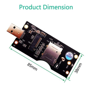 Planet Gates NGFF M.2 Key B to USB 3.0 Adapter Converter Card Board Desktop PC Add on Card SIM Slot for 3G/4G/5G Module M.2 to USB Riser Card
