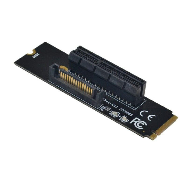 Planet Gates NGFF M.2 to PCI-E 4X Riser Card M2 M Key to PCIe X4 Adapter with LED Indicator SATA Power Riser for Bitcoin Miner Mining