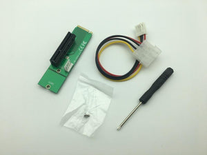 Planet Gates NGFF M2 M.2 to PCI-E 4x 1x Slot Riser Card Adapter Male To Female PCIE Multiplier For BTC Bitcoin Miner Antminer Mining