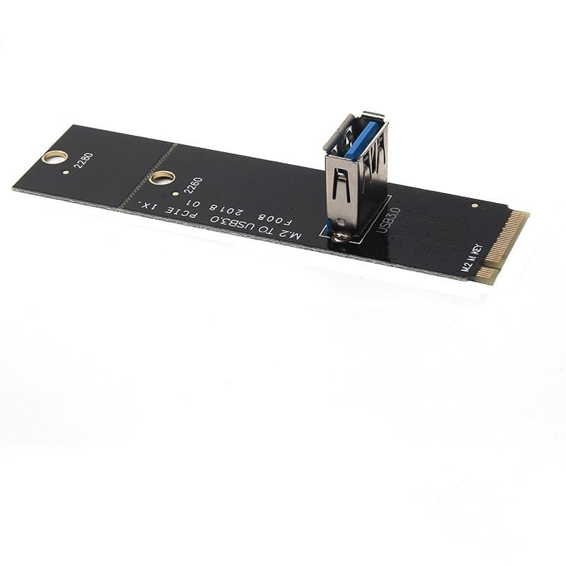 Planet Gates NGFF to PCI-E 16x Slot Riser Card PCIE to M2 Adapter USB 3.0 Extender M.2 M Key for Graphics Card for BTC Miner Antminer Mining