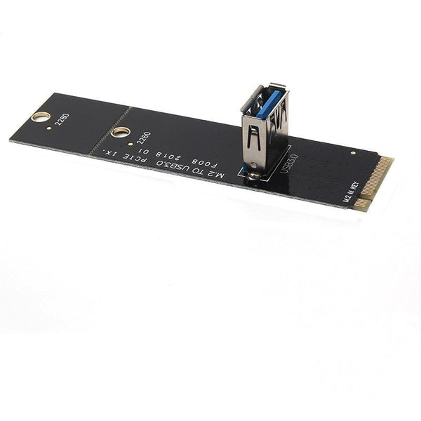 Planet Gates NGFF to PCI-E 16x Slot Riser Card PCIE to M2 Adapter USB 3.0 Extender M.2 M Key for Graphics Card for BTC Miner Antminer Mining