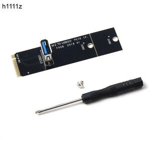 Planet Gates NGFF to PCI-E 16x Slot Riser Card PCIE to M2 Adapter USB 3.0 Extender M.2 M Key for Graphics Card for BTC Miner Antminer Mining
