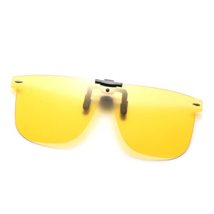 Planet Gates night vision / as show Clip On Sunglasses For Men Polarized Lens Square Sunglasses Night Vision Driver Glasses Fishing Eyewear Flip Up Luxury Oculos