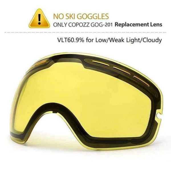 Planet Gates Night yellow lens / China Ski Goggles Men Women Snowboard Goggles Glasses for Skiing UV400 Protection Snow Skiing Glasses Anti-fog Ski Mask