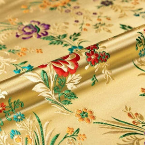 Planet Gates nijin / 50x75cm Flower Fabrics Brocade Jacquard Pattern Fabric For Sewing Cheongsam And Kimono Material For DIY