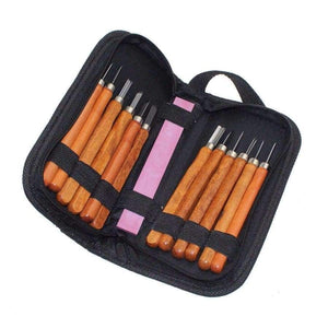 Planet Gates Ninth World Wood Handle 13pcs Scalpel Tools Wood Carving Tools Set Cutter Woodcut Knife Hand Tool Kit