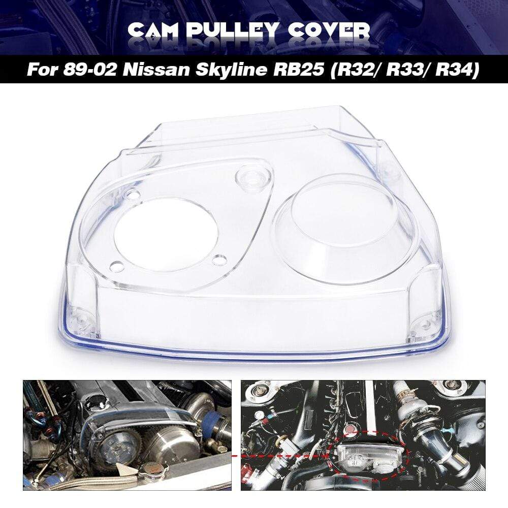 Planet Gates NISSAN Skyline R32 R33 GTS RB25DET Clear Cam Gear Timing Belt Cover Pulley JR6339
