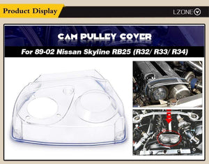 Planet Gates NISSAN Skyline R32 R33 GTS RB25DET Clear Cam Gear Timing Belt Cover Pulley JR6339