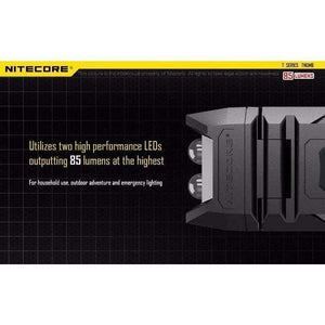 Planet Gates NITECORE THUMB USB Rechargeable High Performance 2xLED Light Handy Versatile Tiltable Worklight Outdoor Camping White+Red Light