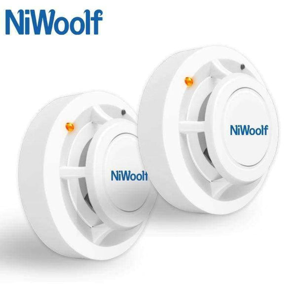 Planet Gates Niwoolf Wireless Fire Protection Smoke Detector Portable Alarm Sensors For Home Security Alarm System In Our Store