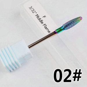 Planet Gates NO.02 Milling Cutter For Manicure carbide Nail Drill Bits Manicure Machine Accessories Rotary Electric Nail Files  Nail Art Tools