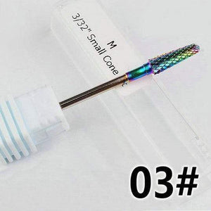 Planet Gates NO.03 Milling Cutter For Manicure carbide Nail Drill Bits Manicure Machine Accessories Rotary Electric Nail Files  Nail Art Tools