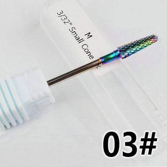 Planet Gates NO.03 Milling Cutter For Manicure carbide Nail Drill Bits Manicure Machine Accessories Rotary Electric Nail Files  Nail Art Tools