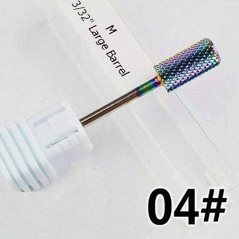 Planet Gates NO.04 Milling Cutter For Manicure carbide Nail Drill Bits Manicure Machine Accessories Rotary Electric Nail Files  Nail Art Tools