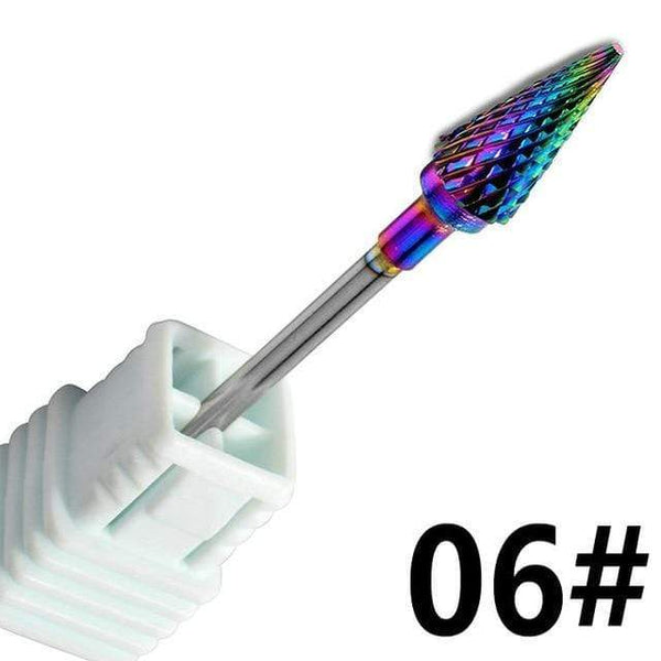 Planet Gates NO.06 Milling Cutter For Manicure carbide Nail Drill Bits Manicure Machine Accessories Rotary Electric Nail Files  Nail Art Tools