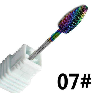 Planet Gates NO.07 Milling Cutter For Manicure carbide Nail Drill Bits Manicure Machine Accessories Rotary Electric Nail Files  Nail Art Tools