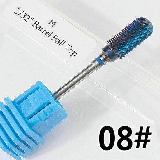 Planet Gates NO.08 Milling Cutter For Manicure carbide Nail Drill Bits Manicure Machine Accessories Rotary Electric Nail Files  Nail Art Tools