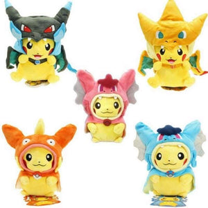 Planet Gates NO 1 7 Kinds Option Baby Plush toys Pikachu Cosplay Mega Charizard gyrados Stuffed Animal Dolls Children Toys kids As Gift
