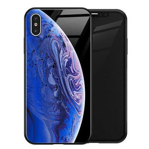 Planet Gates No 1 / for iPhone XS MAX TOMKAS Luxury Space Cover Case for iPhone X XS MAX XR XS Glass Silicone Phone Case for iPhone 7 8 Plus Cases for iPhone 6 S 6s