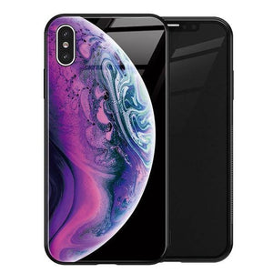 Planet Gates No 1 / for iPhone XS MAX TOMKAS Luxury Space Cover Case for iPhone X XS MAX XR XS Glass Silicone Phone Case for iPhone 7 8 Plus Cases for iPhone 6 S 6s
