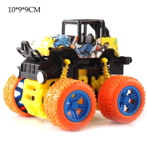 Planet Gates NO 14 Mini Inertial Off-Road Vehicle Pullback Children Toy Car Plastic Friction Stunt Car Juguetes Carro kids toys for boys