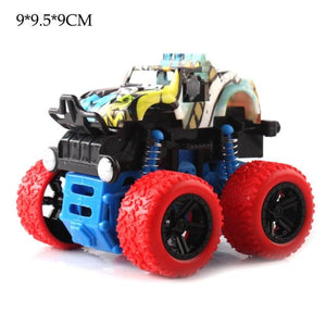 Planet Gates NO 15 Mini Inertial Off-Road Vehicle Pullback Children Toy Car Plastic Friction Stunt Car Juguetes Carro kids toys for boys