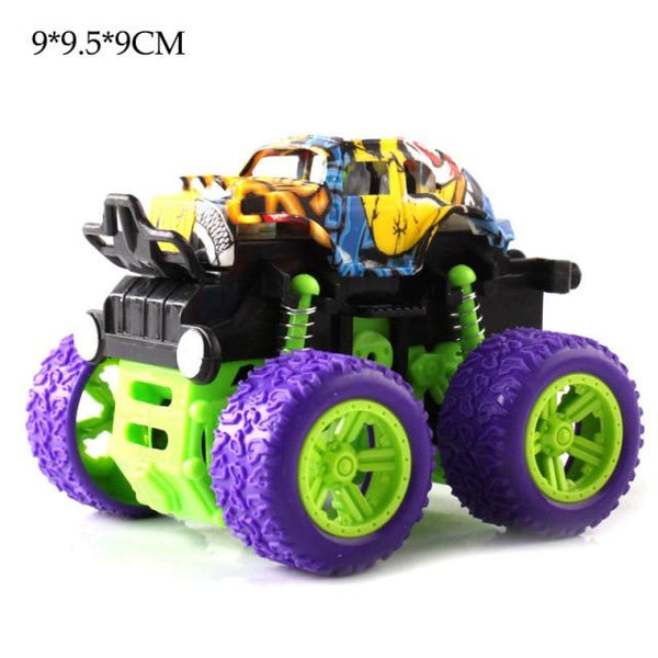 Planet Gates NO 17 Mini Inertial Off-Road Vehicle Pullback Children Toy Car Plastic Friction Stunt Car Juguetes Carro kids toys for boys
