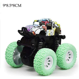 Planet Gates NO 19 Mini Inertial Off-Road Vehicle Pullback Children Toy Car Plastic Friction Stunt Car Juguetes Carro kids toys for boys