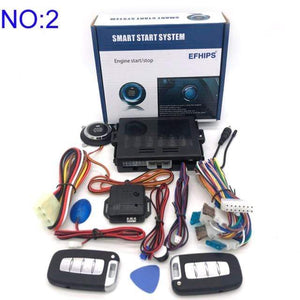 Planet Gates NO.2 Universal auto start stop keyless entry system engine start alarm system push one-button start system remote car accessories