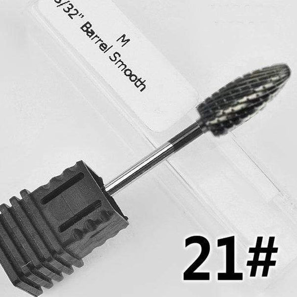 Planet Gates NO.21 Milling Cutter For Manicure carbide Nail Drill Bits Manicure Machine Accessories Rotary Electric Nail Files  Nail Art Tools
