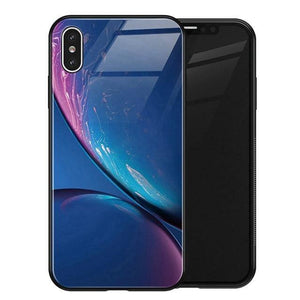 Planet Gates No 22 / for iPhone XS MAX TOMKAS Luxury Space Cover Case for iPhone X XS MAX XR XS Glass Silicone Phone Case for iPhone 7 8 Plus Cases for iPhone 6 S 6s