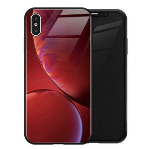 TOMKAS Luxury Space Cover Case for iPhone X XS MAX XR XS Glass Silicone Phone Case for iPhone 7 8 Plus Cases for iPhone 6 S 6s - Planet Gates