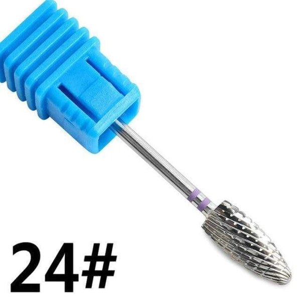 Planet Gates NO.24 Milling Cutter For Manicure carbide Nail Drill Bits Manicure Machine Accessories Rotary Electric Nail Files  Nail Art Tools