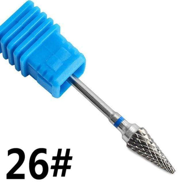 Planet Gates NO.26 Milling Cutter For Manicure carbide Nail Drill Bits Manicure Machine Accessories Rotary Electric Nail Files  Nail Art Tools
