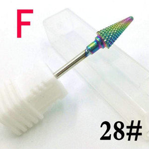 Planet Gates NO.28 Milling Cutter For Manicure carbide Nail Drill Bits Manicure Machine Accessories Rotary Electric Nail Files  Nail Art Tools