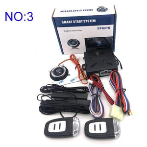 Planet Gates NO.3 Universal auto start stop keyless entry system engine start alarm system push one-button start system remote car accessories