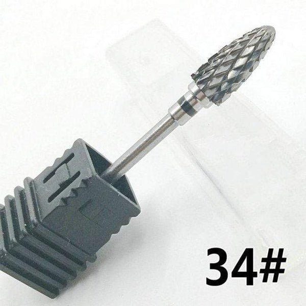 Planet Gates NO.34 Milling Cutter For Manicure carbide Nail Drill Bits Manicure Machine Accessories Rotary Electric Nail Files  Nail Art Tools