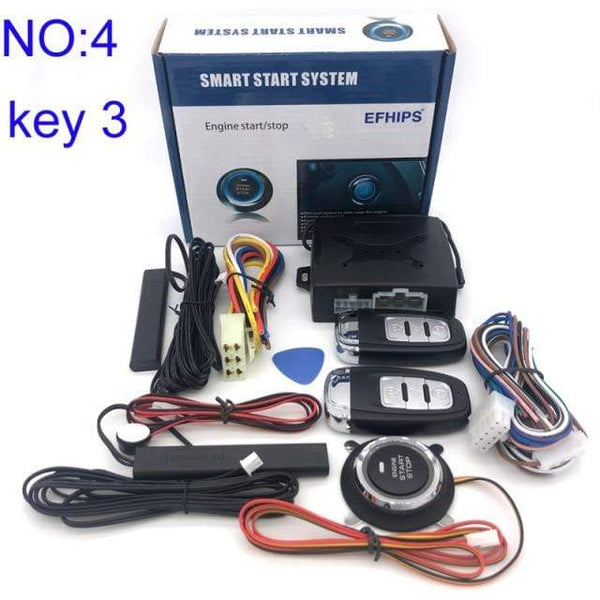 Planet Gates NO.4 key3 Universal auto start stop keyless entry system engine start alarm system push one-button start system remote car accessories
