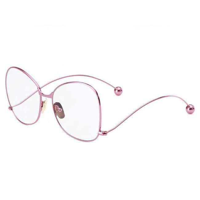 Planet Gates NO.1 LIKEU'S New Fashion eyewear Oversized round women glasses cute clear lens glasses brand vintage Metal big frame eyeglasses