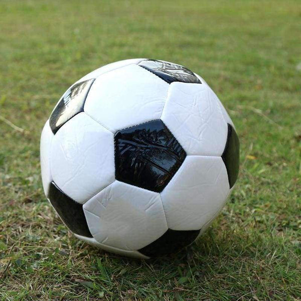 Planet Gates NO.4 Soft PU Leather Black White Standard Size Soccer Ball Football Equipment Training Football Sport Accessory 200m