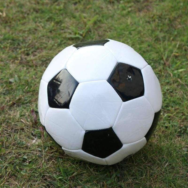 Planet Gates NO.4 Soft PU Leather Black White Standard Size Soccer Ball Football Equipment Training Football Sport Accessory 200m