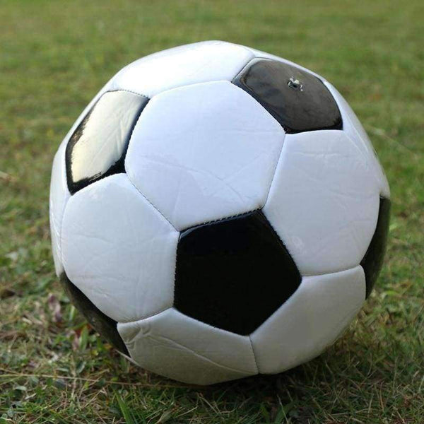 Planet Gates NO.4 Soft PU Leather Black White Standard Size Soccer Ball Football Equipment Training Football Sport Accessory 200m