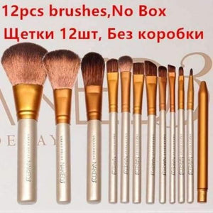 Planet Gates No Box 12Pcs Nake  Brushes Cosmetics tools NK3 Rose Gold Face Eyeshadow Eyeliner Lip Brush Set Tool Pinceis Maquiage Make Up