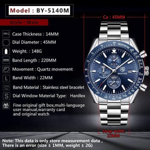 Planet Gates NO BOX Silicone Blue Men Watch  Top Brand Luxury Full Steel Business Quartz Watch Men Casual Waterproof Sports Watches Clock Relogio Masculino