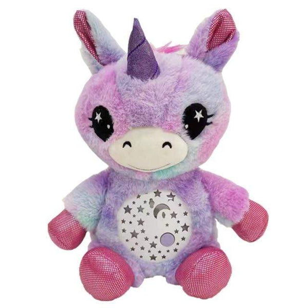 Planet Gates no box / Style 2 purple Stuffed Animal Night Light Projector Plush Toys With Light Colorful Stars Cute Stuffed Toy Girl Baby Creative Toy Birthday Gifts