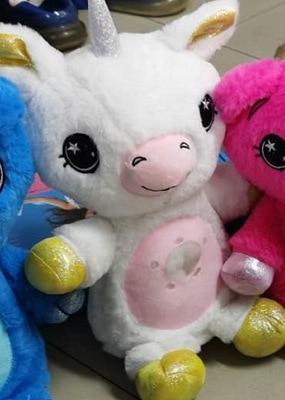 Planet Gates no box / white unicorn Stuffed Animal Night Light Projector Plush Toys With Light Colorful Stars Cute Stuffed Toy Girl Baby Creative Toy Birthday Gifts