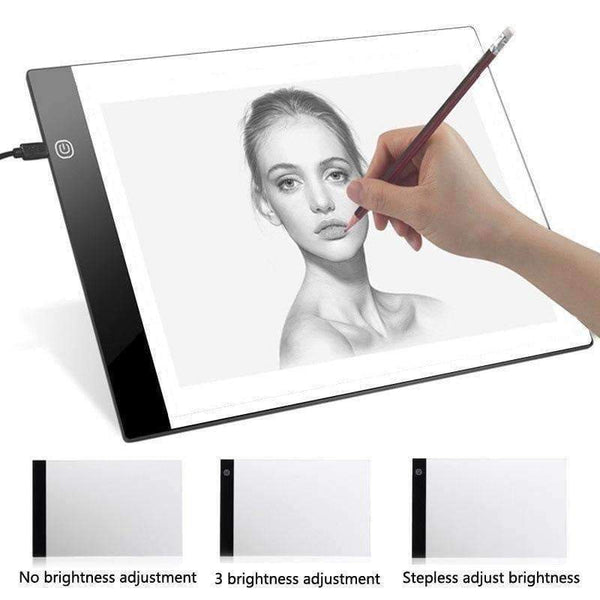 Planet Gates No Dimming Digital Graphic Tablet A4 LED Artist Thin Art Stencil Drawing Board Light Box Tracing Writing Portable Electronic Tablet Pad