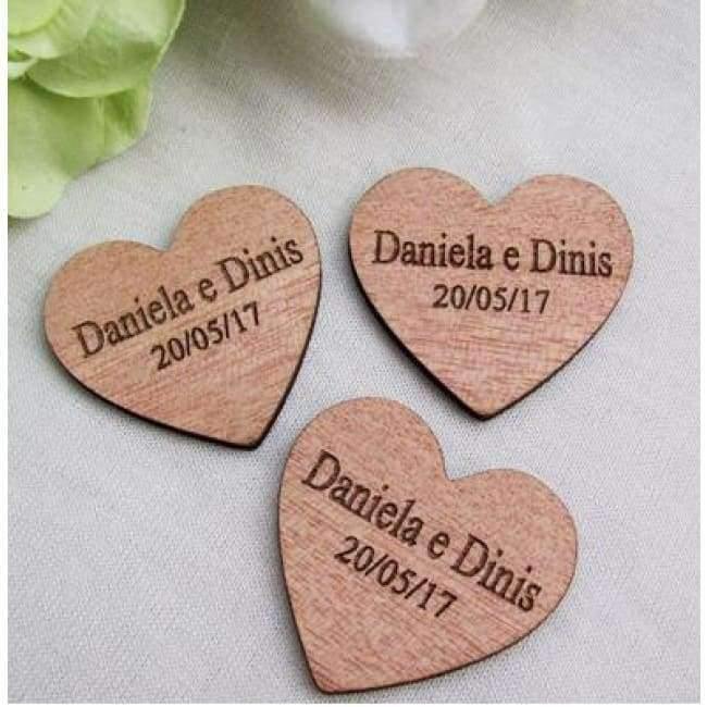 Planet Gates 30/50/100pcs Personalized Engraved Wedding Name and Date Wooden Heart Tag Gift Favor Tag Bridal Shower Tag invitation tags