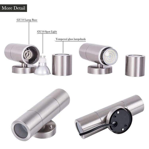 Planet Gates No include bulb ZMJUJA Outdoor IP65 Wall Lamp Bathroom 10W SMD AC 220V 240V 110V Wall sconces Light With Indoor wall lighting